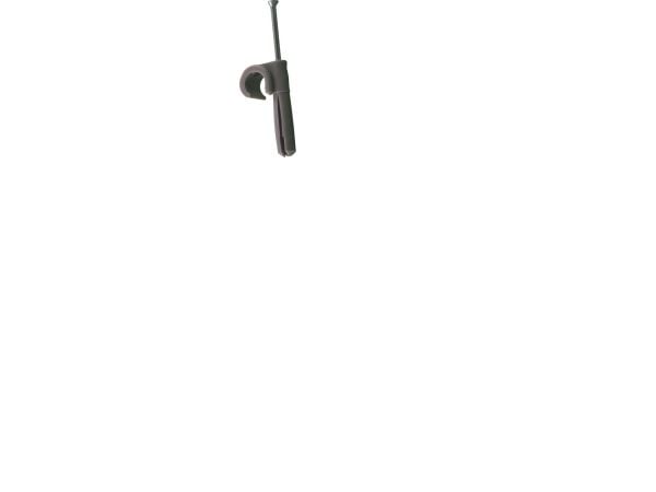 Mepac plugclip med søm for kabel 8-11 mm. Grå. Bor Ø 5,5 mm - (100 stk.)