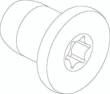 Cylinderhuvudskruv torx låg skalle 3041-0612