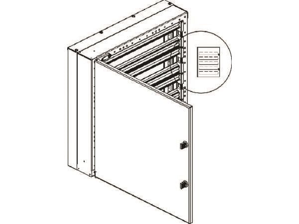 CUBIC Jakelukortti CU-mini 3x4 moduulia, 135 DIN-moduulia 572x764x165mm