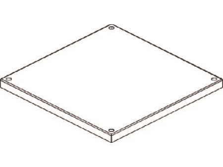 CUBIC Dæksel, 2 x 2 modul, 374 x 374 mm BxH