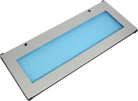 CUBIC Låge med rude 2 x 5 modul, 374 x 950 mm BxH