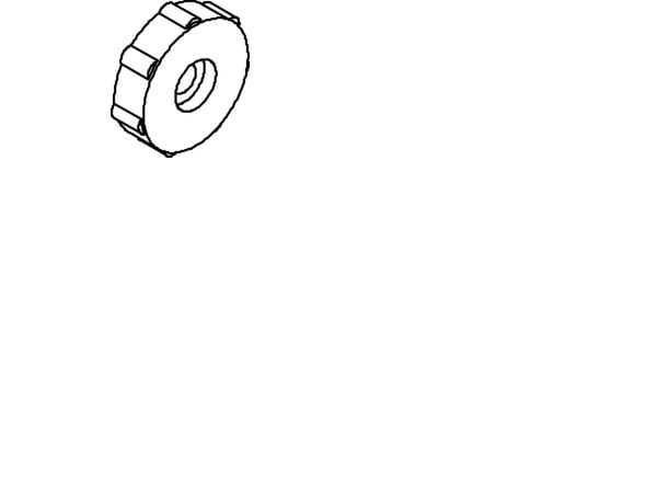 CUBIC Fingermøtrik, DIN467 - M4