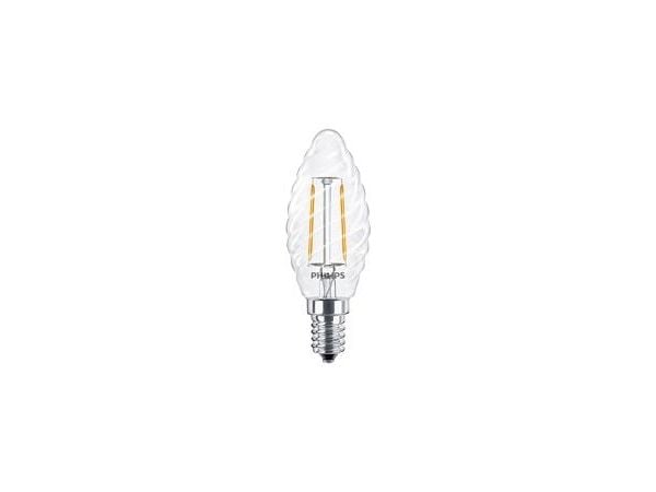Philips CorePro - LED-filamentlyspære - form: ST35 - klar finish - E14 - 2 W (ekvivalent 25 W) - klasse E - varmt hvitt lys - 2700 K