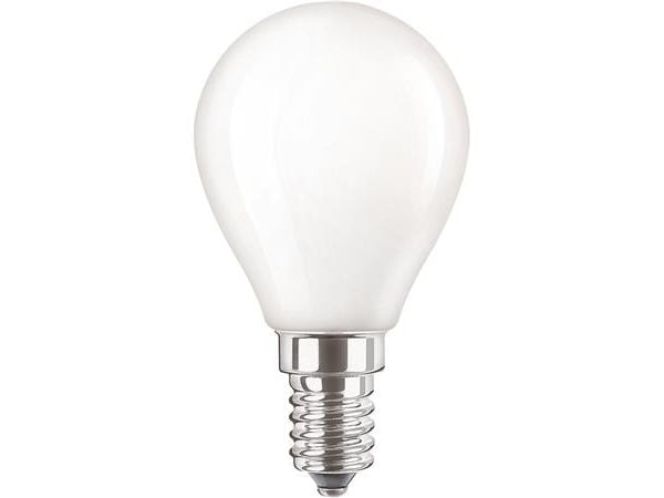 Philips CorePro - LED-lyspære - form: P45 - mattslipt finish - E14 - 4.3 W (ekvivalent 40 W) - klasse F - varmt hvitt lys - 2700 K
