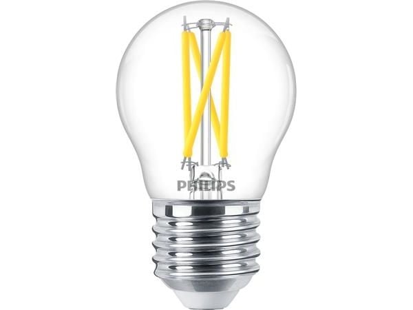 Philips MASTER LED Crown DimTone 2.5W (25W) E27 P45 Kirkas (kirkas)