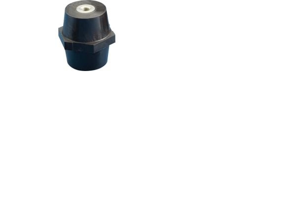 ABB Halogeeniton eristin 40x40 mm, jossa on M10-kierre molemmissa päissä. Lasikuituvahvisteinen polyamidi