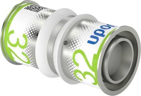 MLC presskoppling 32-32 mm för golvvärme, tappvarmvatten och radiatorsystem