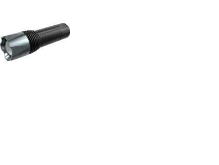 ELWIS LIGHTING Elwis PRO S650 lygte, 650 lumes, justerbar lyskegle, inkl. 4 X AAA batterier, bæltehylster og håndledsrem, IPX5