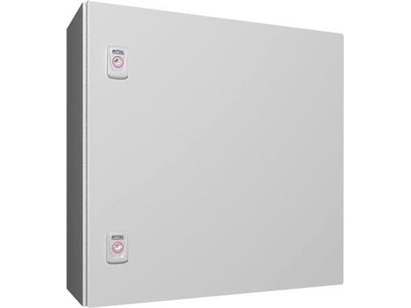 RITTAL AX Compact-taulu, WHD: 500x500x210 mm, teräslevy, asennuslevyllä, yksiovinen, kaksi kierrelukkoa