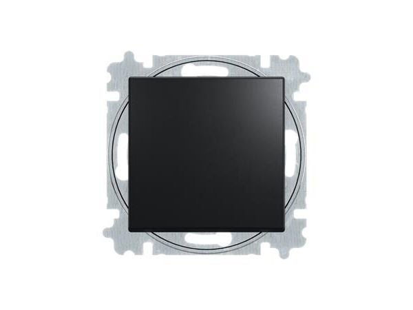 ABB-basic55 1-poletti Trykkontakt, N-pääte, mat lajittelu, 10A, 1 modul, leveres inklusive tangentti