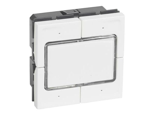 LEGRAND Mosaic fjädertryck 4P LED 2-modul vit
