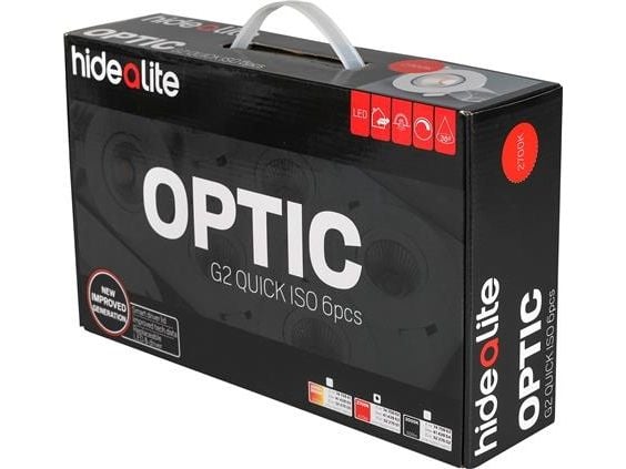 Optic G2 Quick ISO 230V 6-stk. pakke Hvid Tune 2000-3000K, 350 lm, Ra>2000, 3 SDCM, 6 W, IP 44. Inkl. fasedæmpbar driver. Inde/Ude Optic G2 Quick ISO 230V 6-stk. pakke Hvid Tune 2000-3000K, 350 lm, Ra>2000, 3 SDCM, 6 W, IP 44. Inkl. fasedæmpbar driver. Inde/Ude
