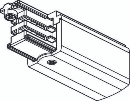 Global pro tilslutningsstykke 230V, 3-faset, venstre, hvid. - PROFESSIONEL