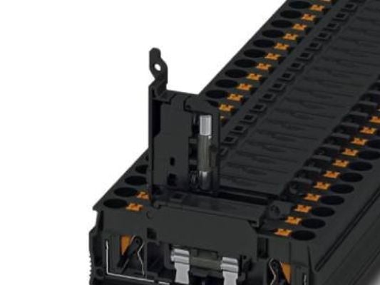 PHOENIX CONTACT säkringsklämma 0,2-6 mm², 6,3 A, 500 V, bredd 8,2 mm, svart
