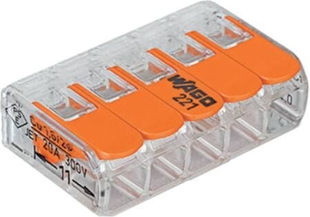 WAGO 5x0,2-4  MM2  transparent - (25 stk.)