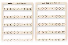 Wago 248-502, Riviliittimen merkit, Valkoinen, 5 mm, 6,7 g