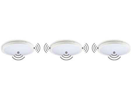 Upload Ø400 33W 3400LM 4000K Opal Trådløs Mikrobølge/Radiobølge sensor IP44 IK10 Hvid