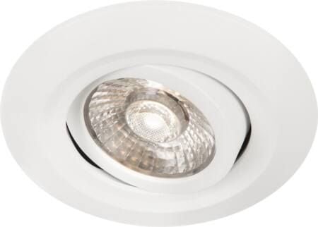 Comfort Quick Outdoor hvid 3000K, 435lm, 36° 6W, IP44. 40mm indbygningshøjde, LED-downlight til brug udendørs PROFESSIONEL - (30 stk.)