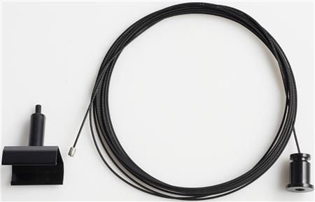 Ophængningsæt med 4m Wire for global PRO skinne Sort