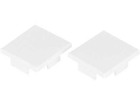 Art Endestykke High Hvid 2 stk., til E-7504025 Profil Art High 2m Hvid PROFESSIONEL