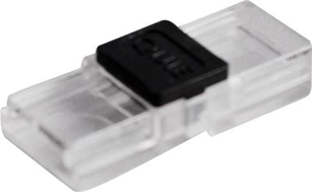 Samlestykke 8 mm IP20 til 8 mm bred LED-strip med op till 120 dioder/m og i de fleste af vores profiler med låg. PROFESSIONEL