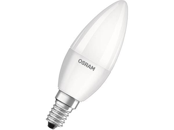 OSRAM CLASSIC B - LED-lyspære - form: GLS - mattslipt finish - E14 - 5.3 W (ekvivalent 40 W) - klasse F - 2700 K (en pakke 3)