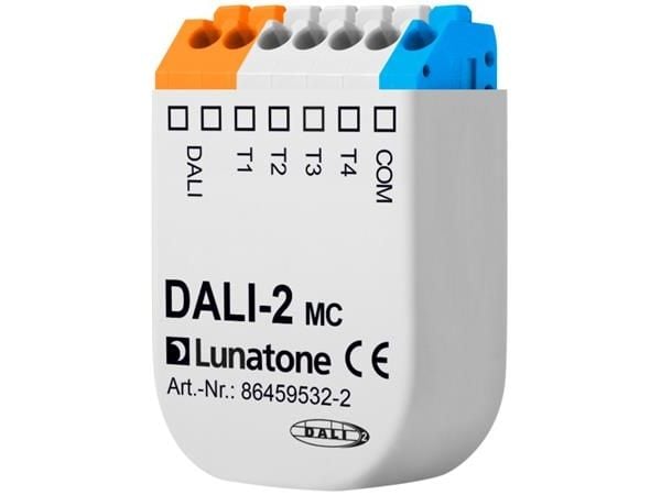 DALI-2 input modul er beregnet til brug sammen med BMS/CTS systemer. Modulet sender automatisk Instances når indgangene aktiveres