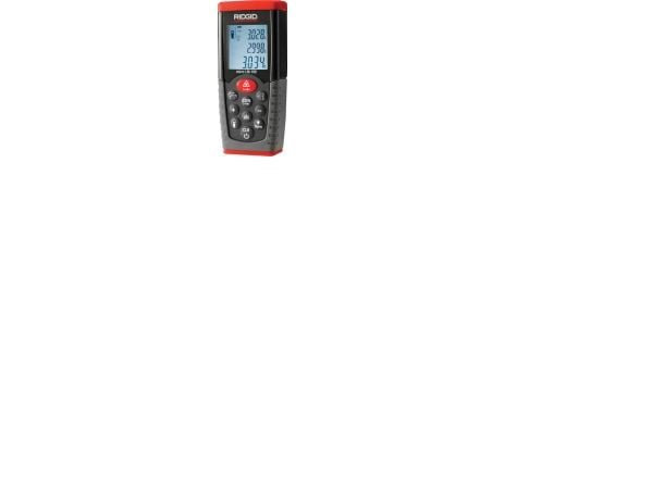 LM-100 afstandsmåler - Ridgid m/klasse 2 laser &amp; hukommelse f/20 mål.