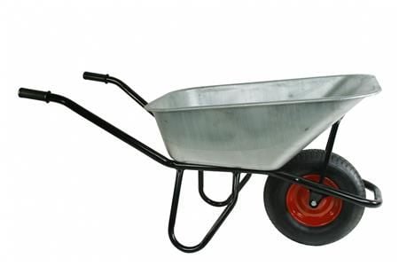Ravendo Danbøren Mørtelbør - 110L, luftgummi hjul, max. Belastning 150kg