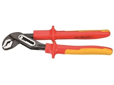 Vandpumpetang 1000V LAUS 250mm, max 42mm, 7 asentoa. Til arbejde på emner med op til 1000V, IEC 60900 og VDE godkendt