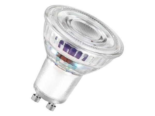 LEDVANCE - LED-pære for søkelys - form: PAR16 - GU10 - 2.2 W (ekvivalent 50 W) - klasse B - varmt hvitt lys - 2700 K