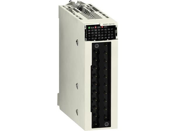 SCHNEIDER ELECTRIC Modicon M340 -moduuli. 8 analogista tuloa RTU, ei eristetty. 28-napainen liitäntälohko.