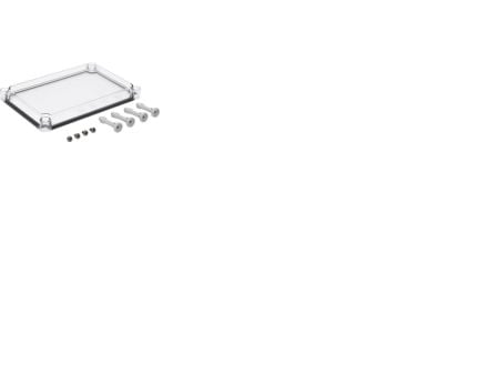 Dæksel EKJ30-T 280x190x30 mm läpinäkyvä