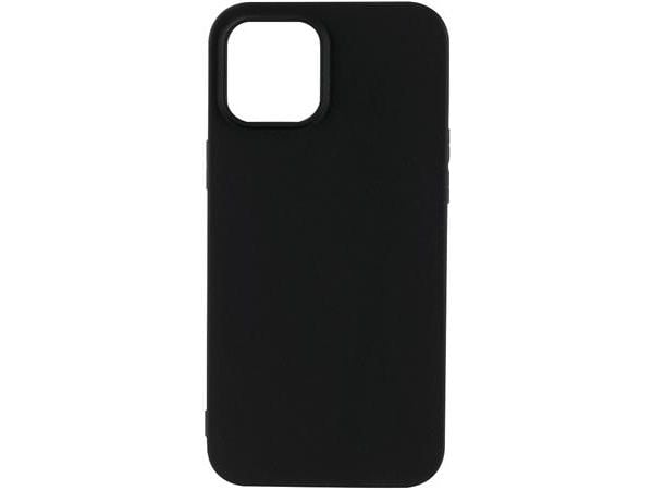 Essentials - Bagsidecover til mobiltelefon - termoplastisk polyuretan (TPU) - sort - for Apple iPhone 12 Pro Max