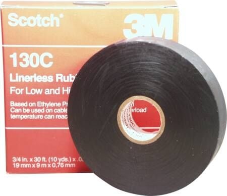 3M 80610833404, 1 styck, Svart, 750 V, 9,1 m, 19 mm, 0,76 mm