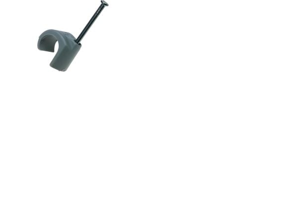 Schneider Electric 2052033 Sømclips 2052033 Bundt-Ø-område 14 til 20 mm Uv-stabiliseret, halogenfrit Lysegrå 100 stk