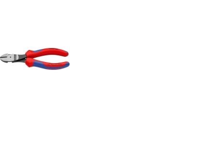 Knipex 74 02 140, Avbitartång, Kromvanadinstål, Plast, Blå, Röd, 140 mm, 157 g
