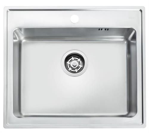 Intra Juvel Omnia køkkenvask - 595x510 med strainer