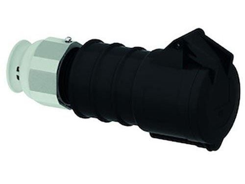 BALS CEE-jatkojohto H5 690V 16A 4-napainen, musta monikahvainen kaapelin kevennys, Quick Connect® IP44 polyamidi