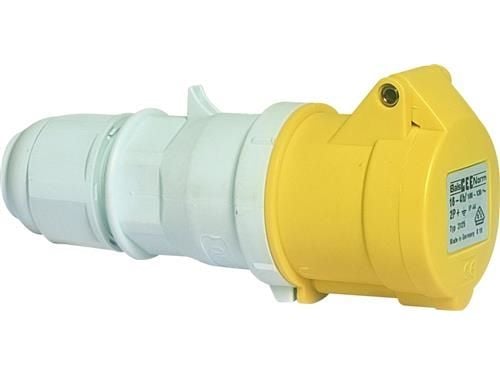 BALS CEE JatkojohtoH4 110V AC 16A 3-napainen, keltainenmultigrip kaapelinpoisto, Quick Connect®IP44 polyamidi