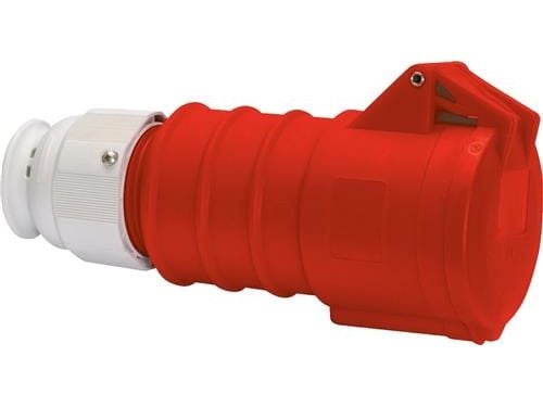 BALS CEE JatkojohtoH6 400V AC 16A 4-napainen, punainen, multigrip kaapelinpoisto, Quick Connect® IP44polyamidi,