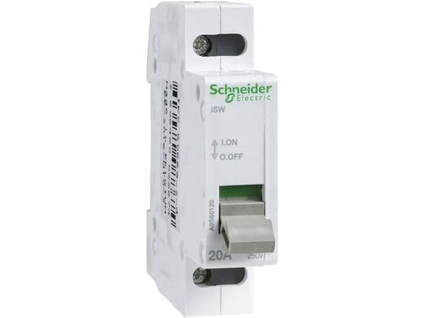 Schneider Electric A9S60220, Erotin, Valkoinen, IP4X, 18 mm, 70 mm, 77 mm