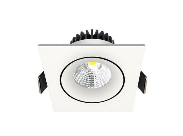 Downlight Velia Tilt LED 10,9W 3000K, 230V firkantet, hvid