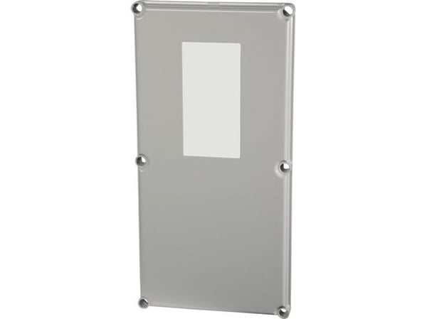 FIBOX Seinäkaapin kansi EK polykarbonaatti 560 x 280 x 30 mm mittausikkunalla EK-mittauskaappeihin MSR,MSR-L ja MSR-S