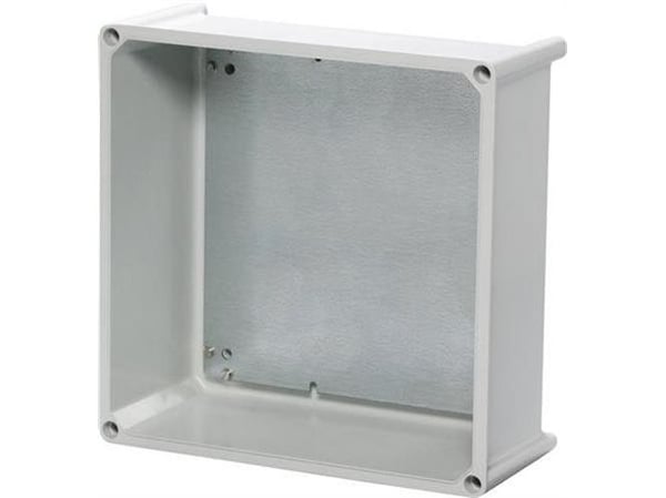 FIBOX SOLID P polyesteri 300 x 300 x 130 mm ilman laippa-aukkoja ja ilman asennuslevyä.