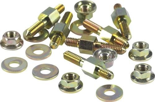 FIBOX Seinäkaapin kiinnityssarja pohjalevylle SOLID P, 6mm M4/M4 6 kpl:n sarja 3730,4930,5630,6030 ja 6037 laatikolle