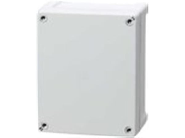 FIBOX Seinäkaappirasia ABS 201 x 163 x 98 mm harmaa RAL7035 harmaalla kannella IP65 halogeenivapaa tasaisella kannella tulostusta ja tarroja varten