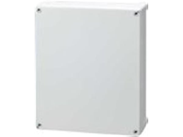 FIBOX Seinäkaappirasia ABS 344 x 289 x 117 mm harmaa RAL7035 harmaalla kannella IP65 halogeenivapaa tasaisella kannella tulostusta ja tarroja varten