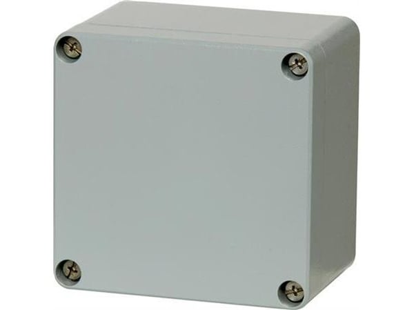 FIBOX Montageboks Korrosionsbestanding Aluminium 125x124x81 mm Grå RAL7001 IP 66 og IP 67 Tom