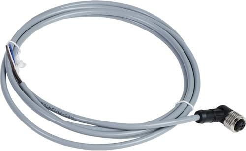 Anturin kaapeli PVC M12 4-napainen naaras, kulma 5 metriä XZCPV1241L5